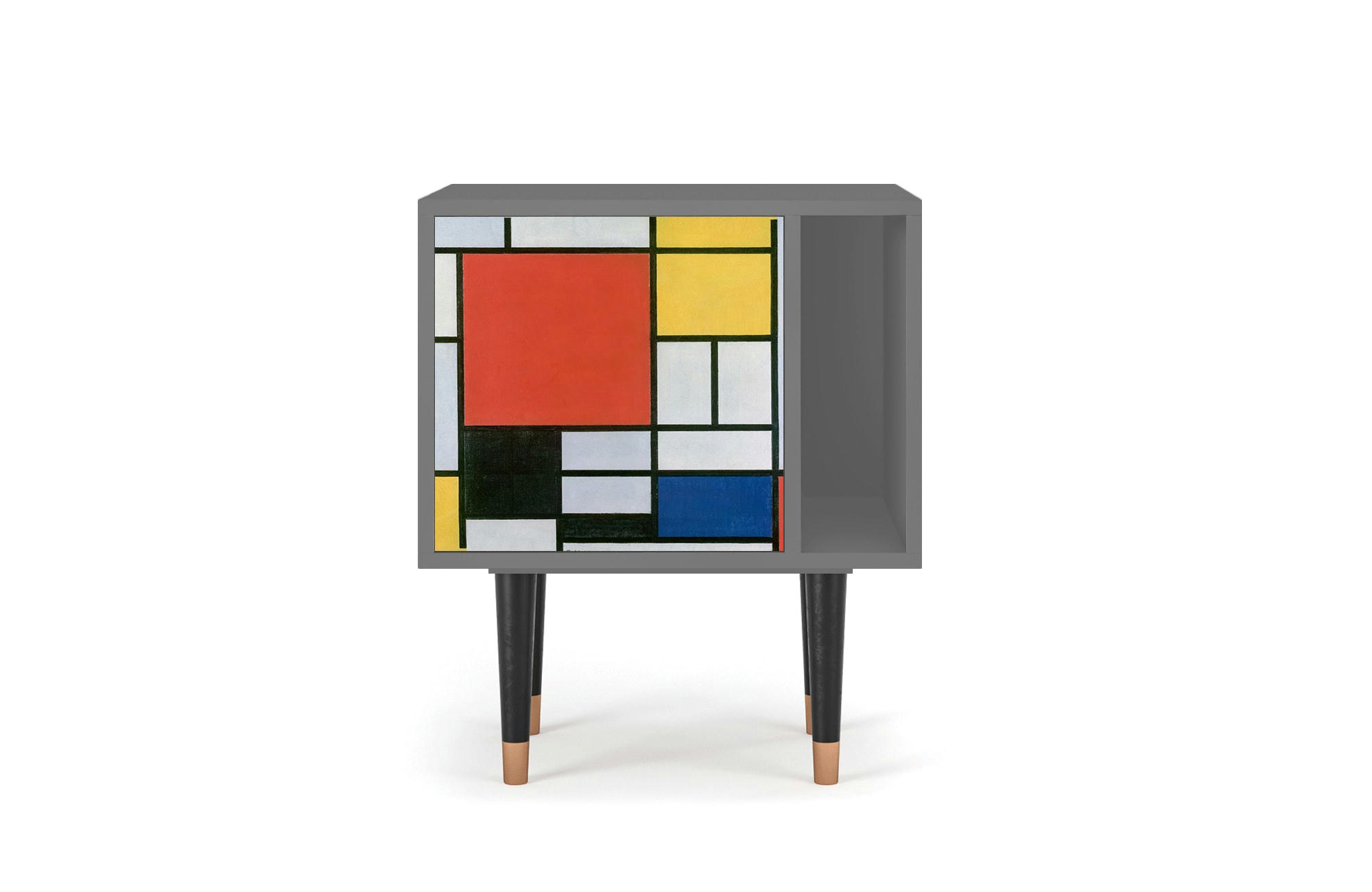 - Table de chevet multicolore 1 porte L 58 cm