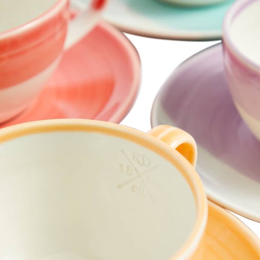 Royal Doulton 1815 Bright 4 Piece Cappuccino & Saucer Set | 256ml Mixed