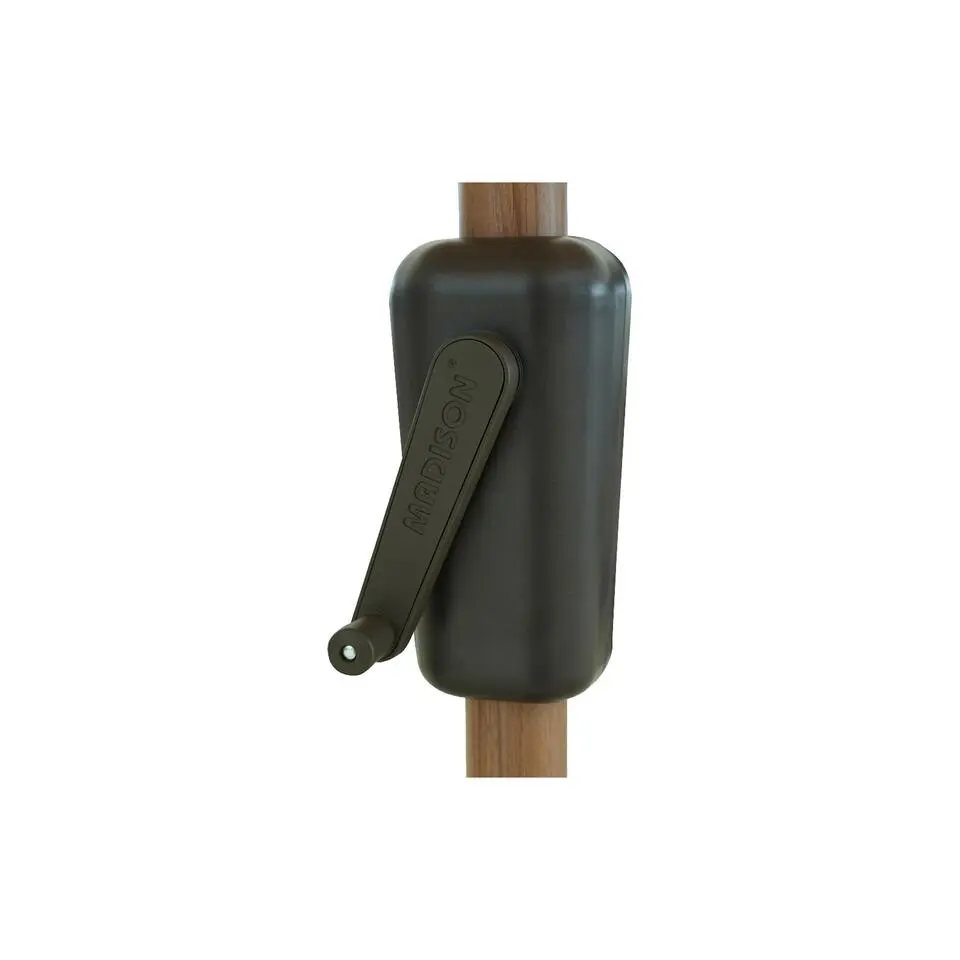 Madison Lissabon teak/champagne stokparasol 300 cm.- Olefin