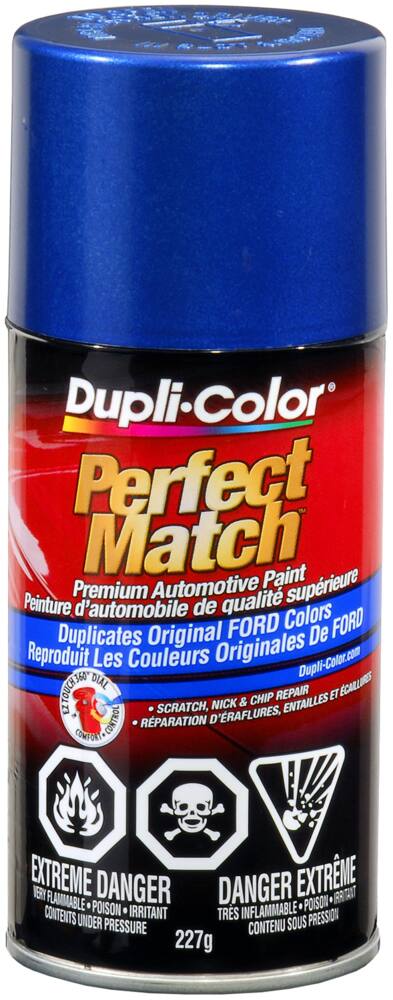 Dupli-Color Perfect Match Premium Acrylic Lacquer Automotive Aerosol Spray Paint, Sonic Blue Pearl (SN), 227-g