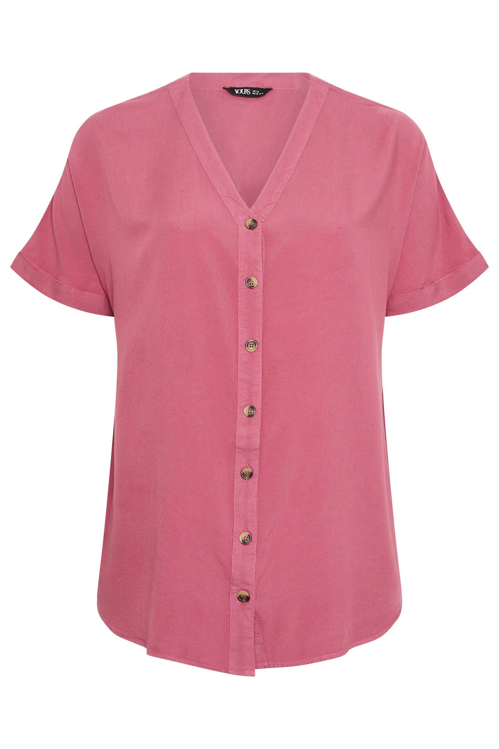 Yours Chambray Button Through Blouse