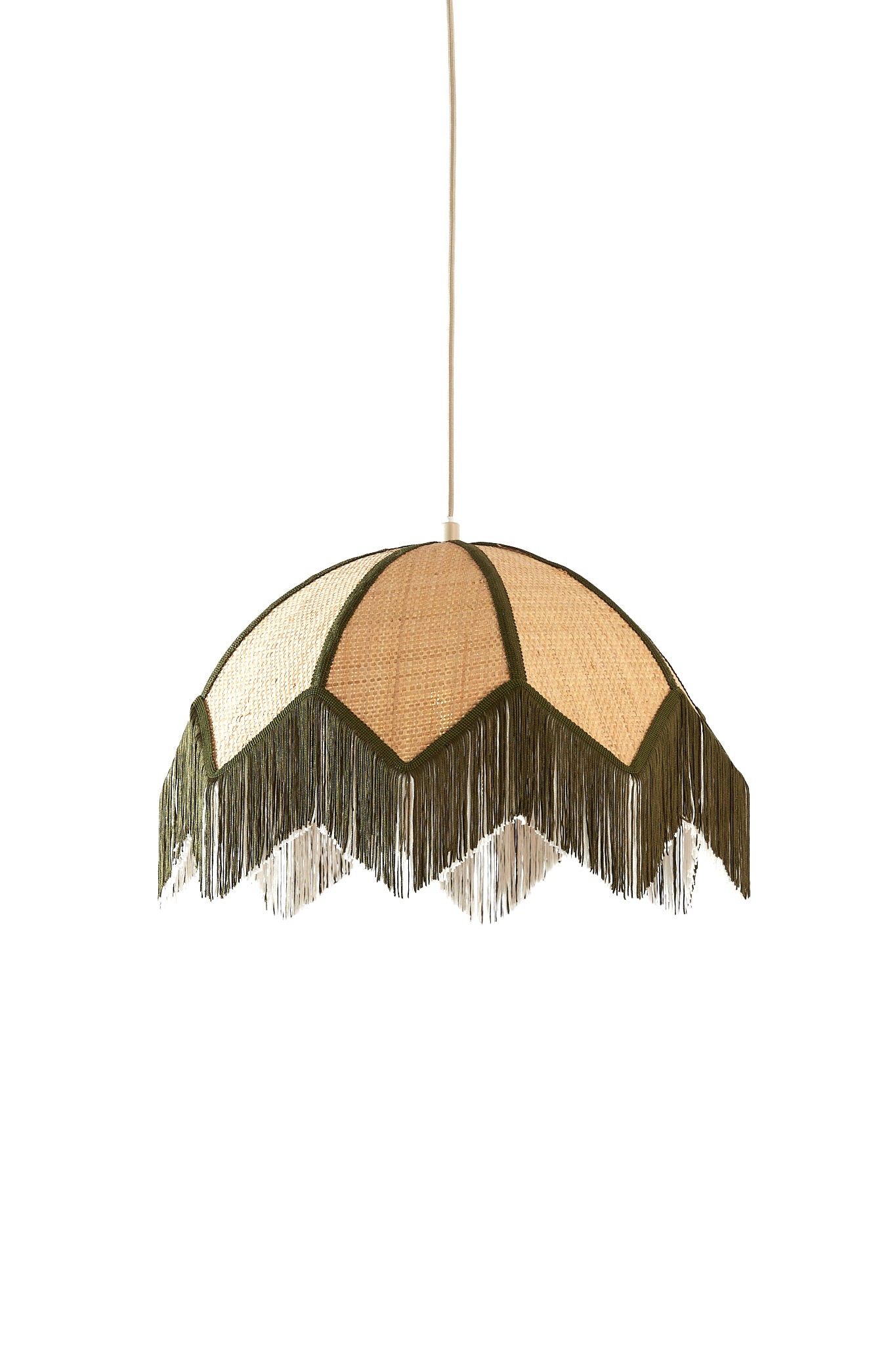 Light & Living hanglamp SULINA - groen - Ø45x32.5cm