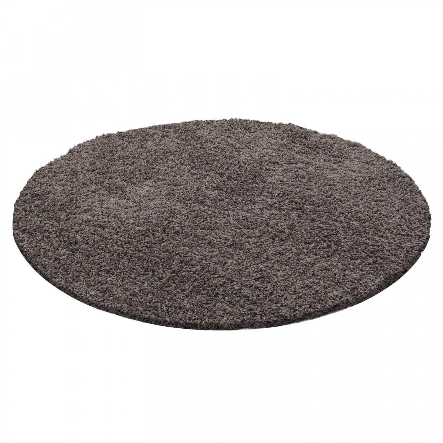 Dywan shaggy Jasny Brąz 80 cm x 80 cm koło