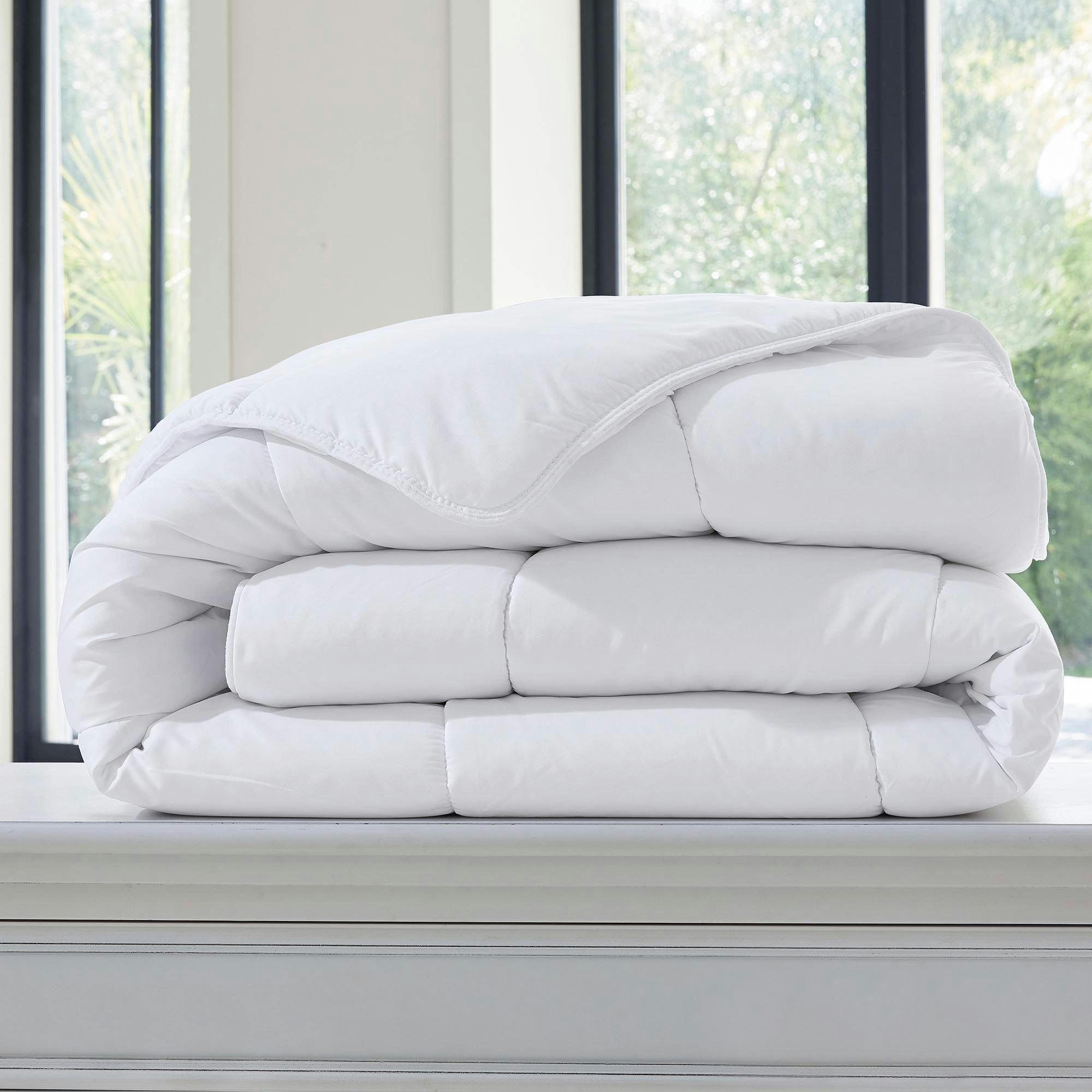 FLANELLE DF - Couette très chaude 200x200 blanc en coton