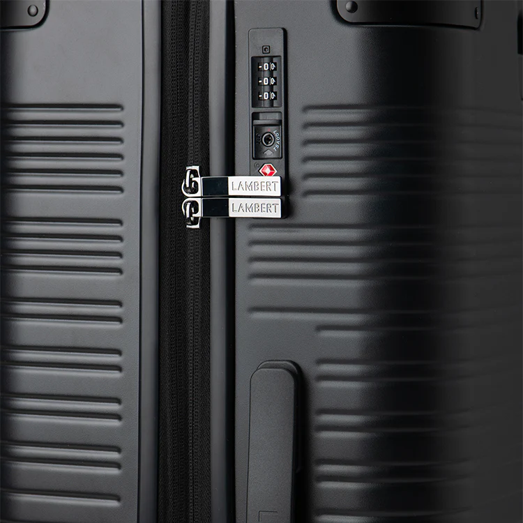 The Milan – Medium Black Check-In Suitcase