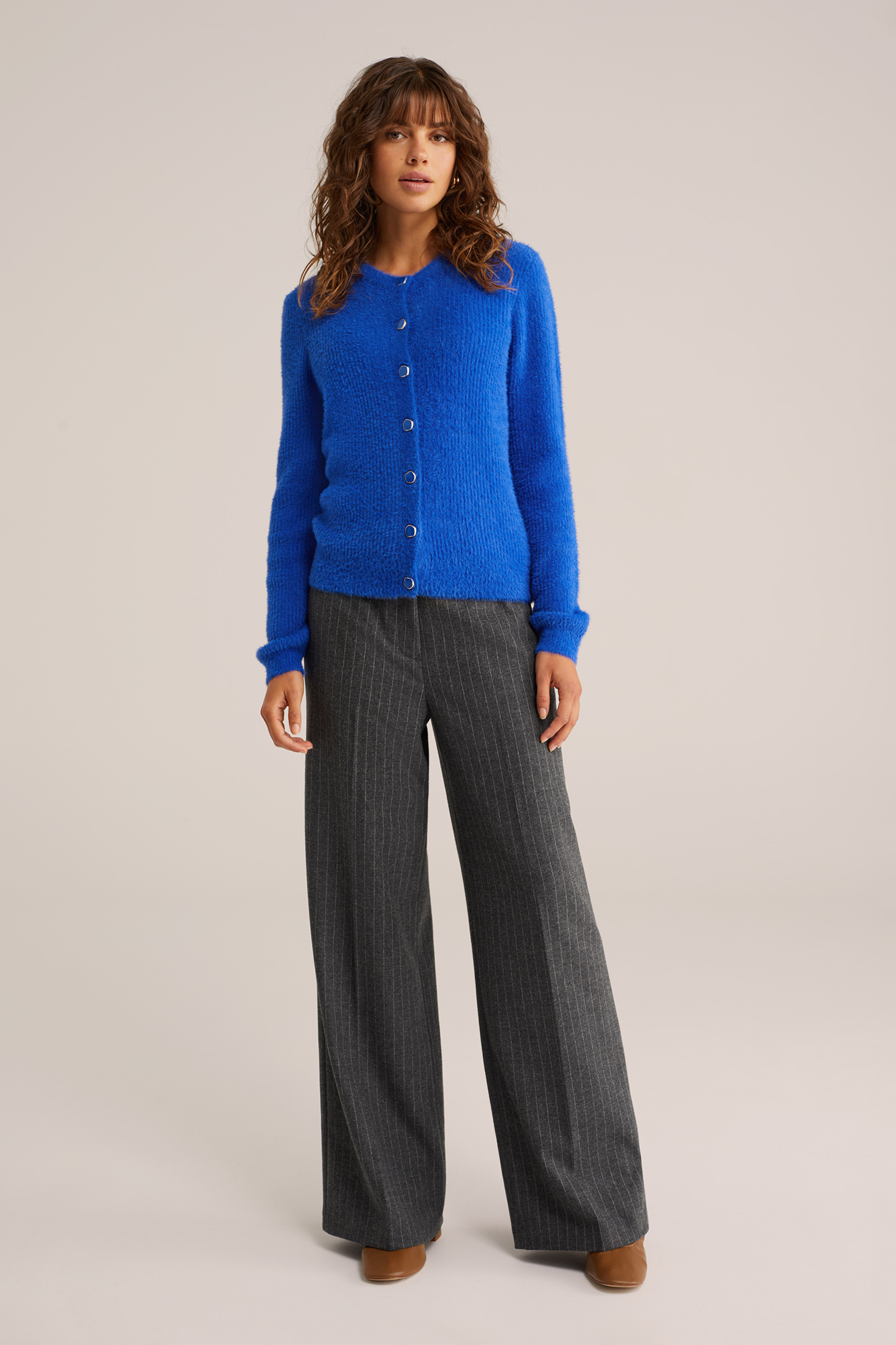 Dames Gebreid vest met structuur