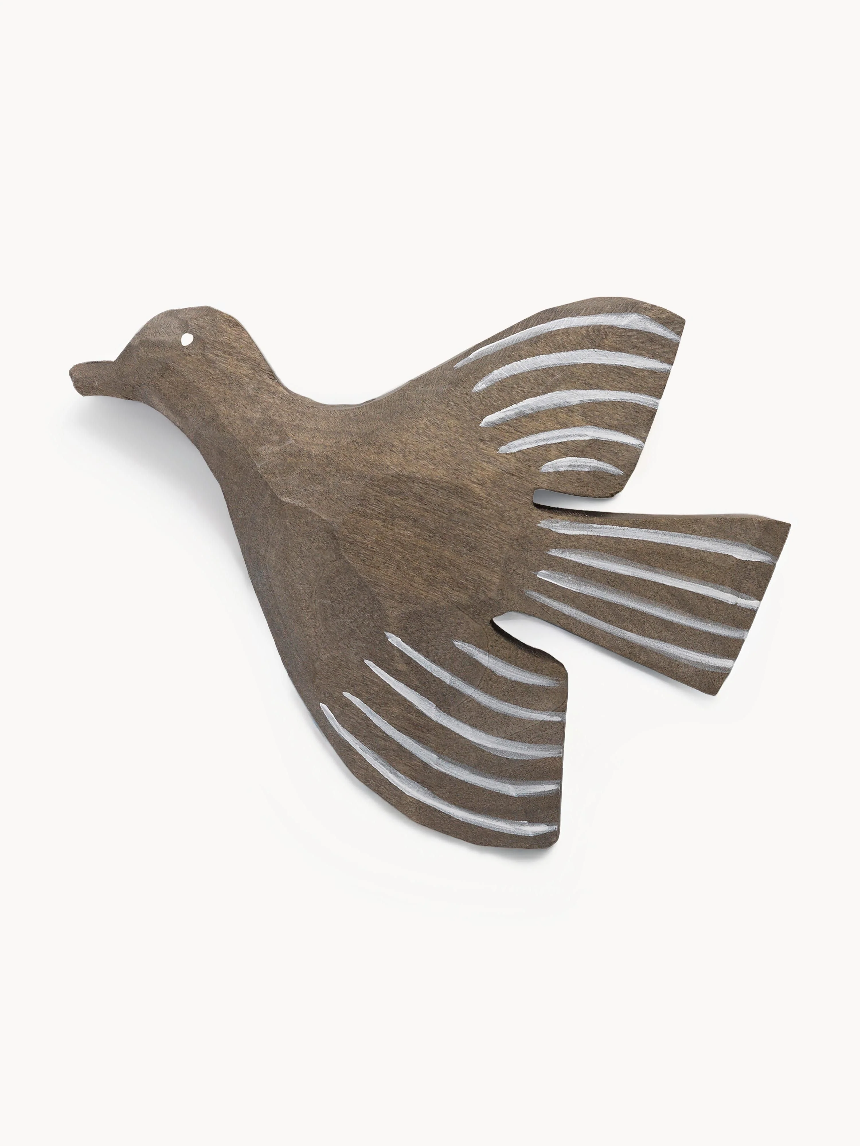 Handgefertigter Wandhaken Lola Bird aus Espenholz