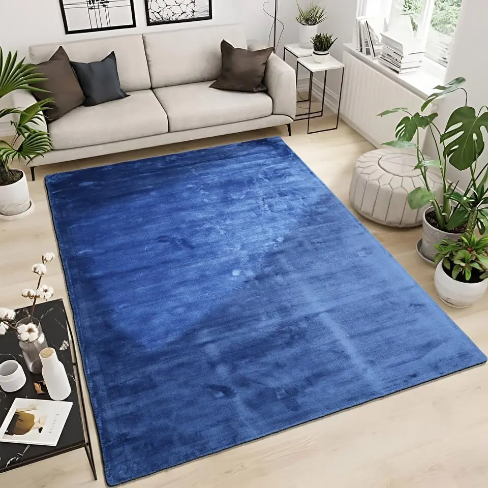 Dutch Lifestyle - Viscose - Vloerkleed - 195x300cm - Blauw