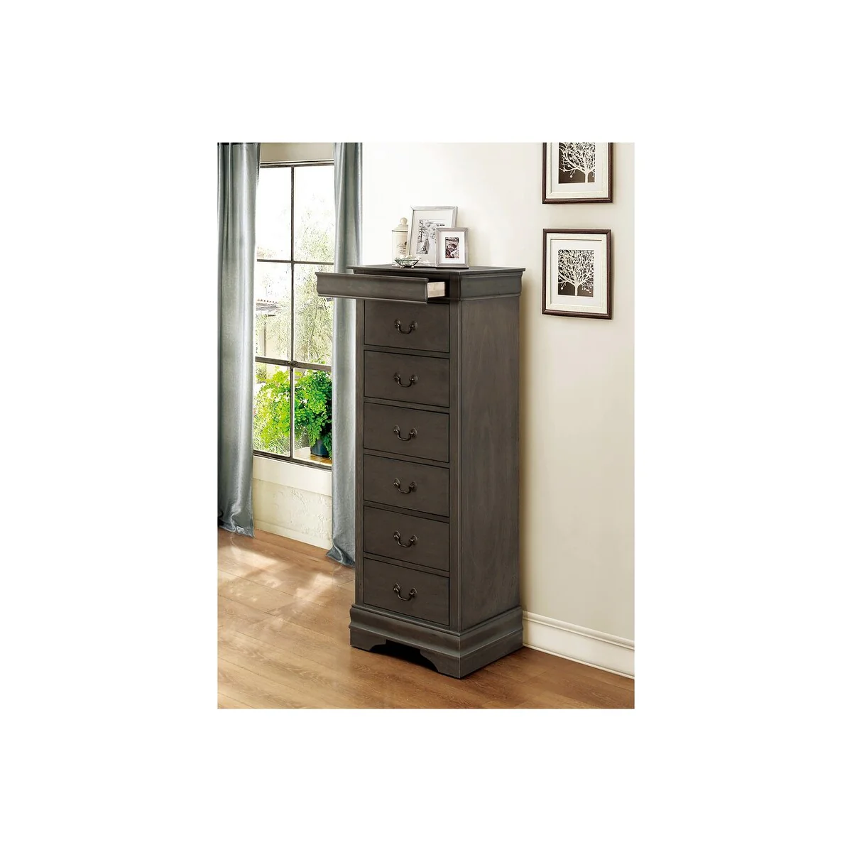 Monty 3 Piece Gray Traditional Sleigh Bedroom Set