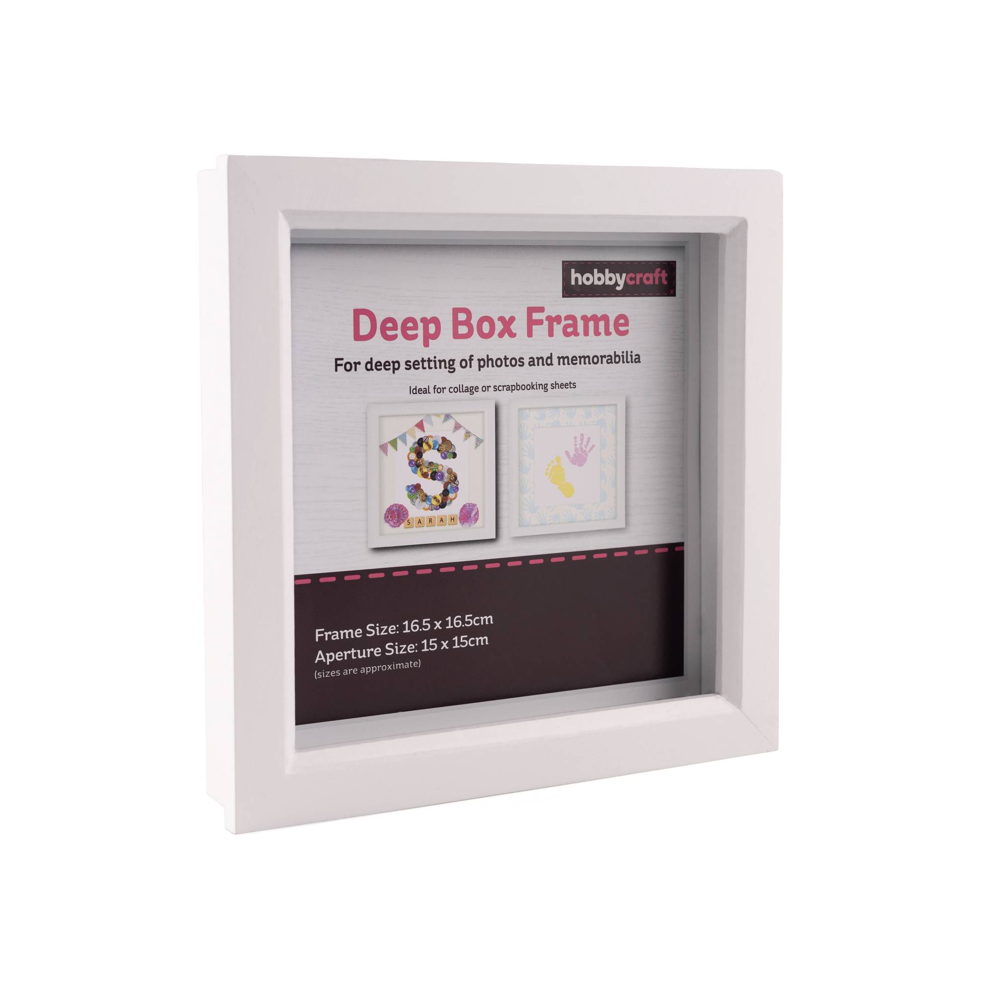 White Deep Box Frame 15cm x 15cm