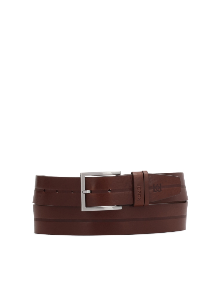 Brown strap made of genuine leather