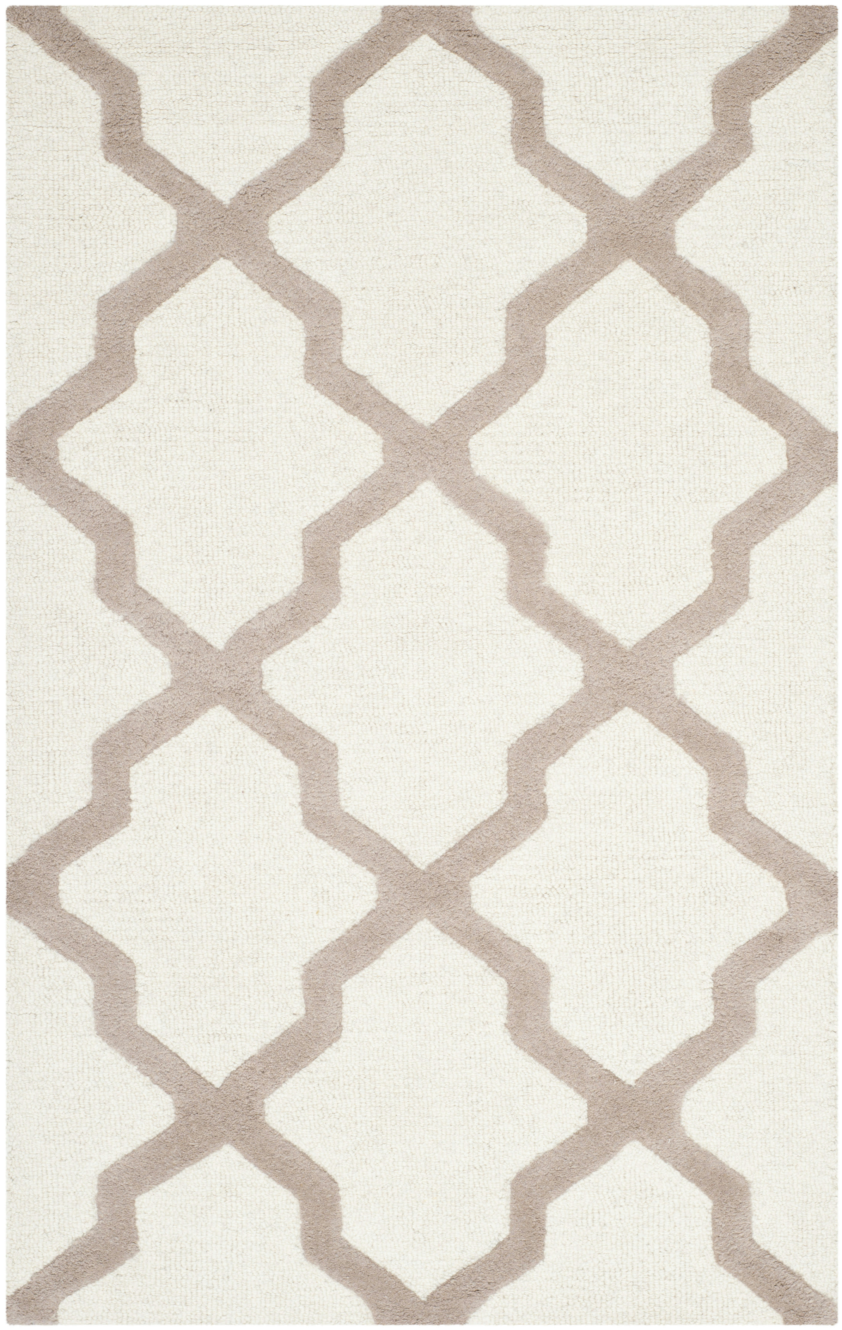 CAMBRIDGE - Tapis de salon interieur en  ivoire & beige, 91 x 152 cm