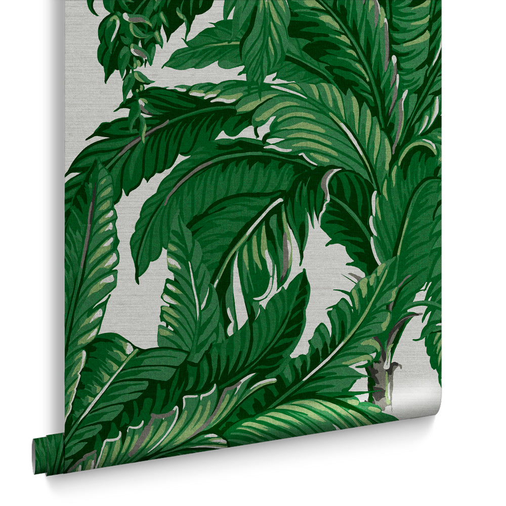 Graham & Brown Vliesbehang - Daintree Palm Pearl - 10mx52cm