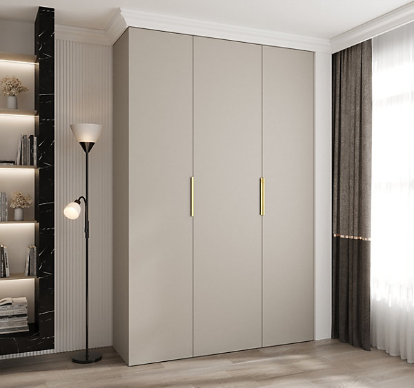 Armoire Como 4 a portes battantes H. 245 x L. 160 x P. 50, 3 portes