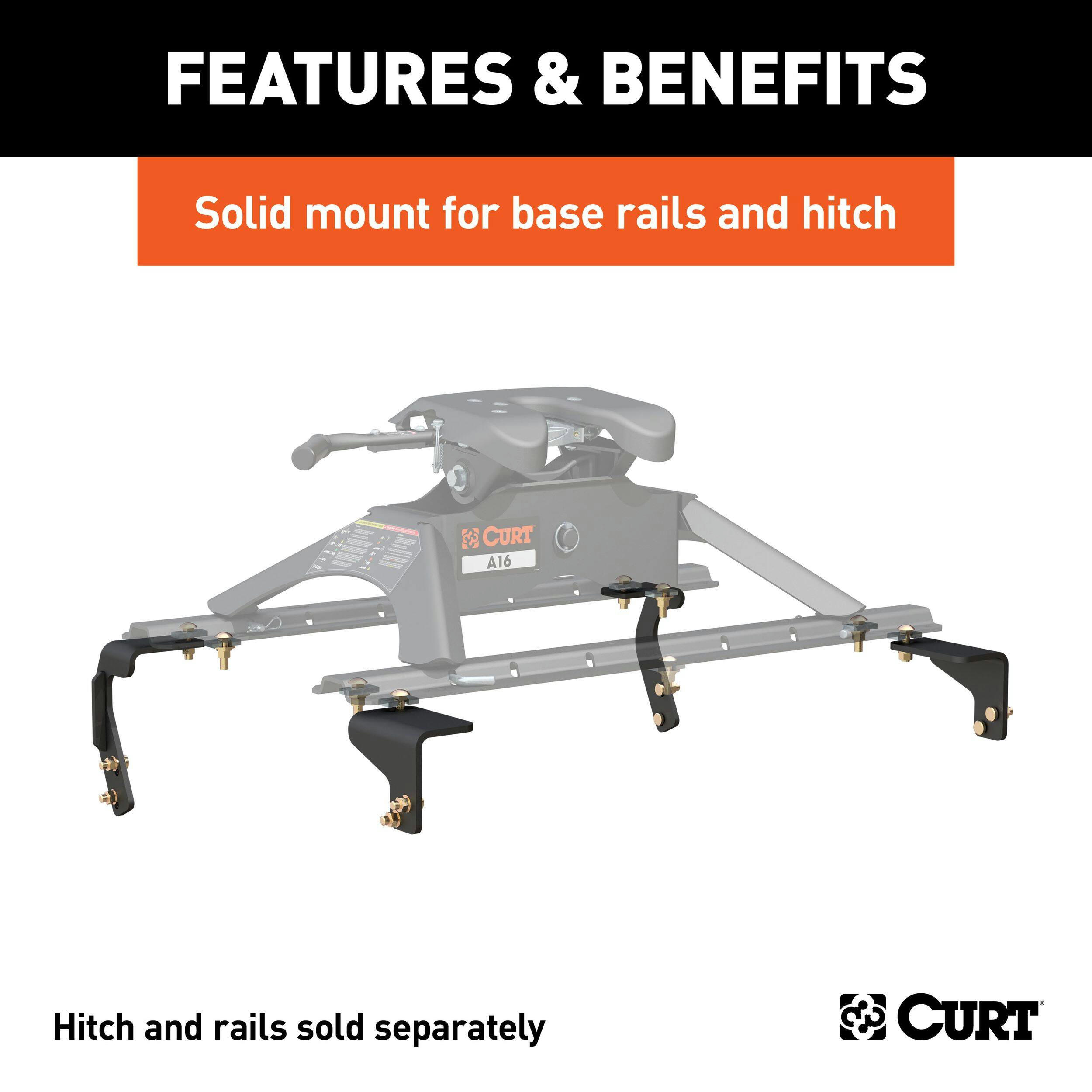 CURT Semi-Custom 5th Wheel Brackets, Select Models