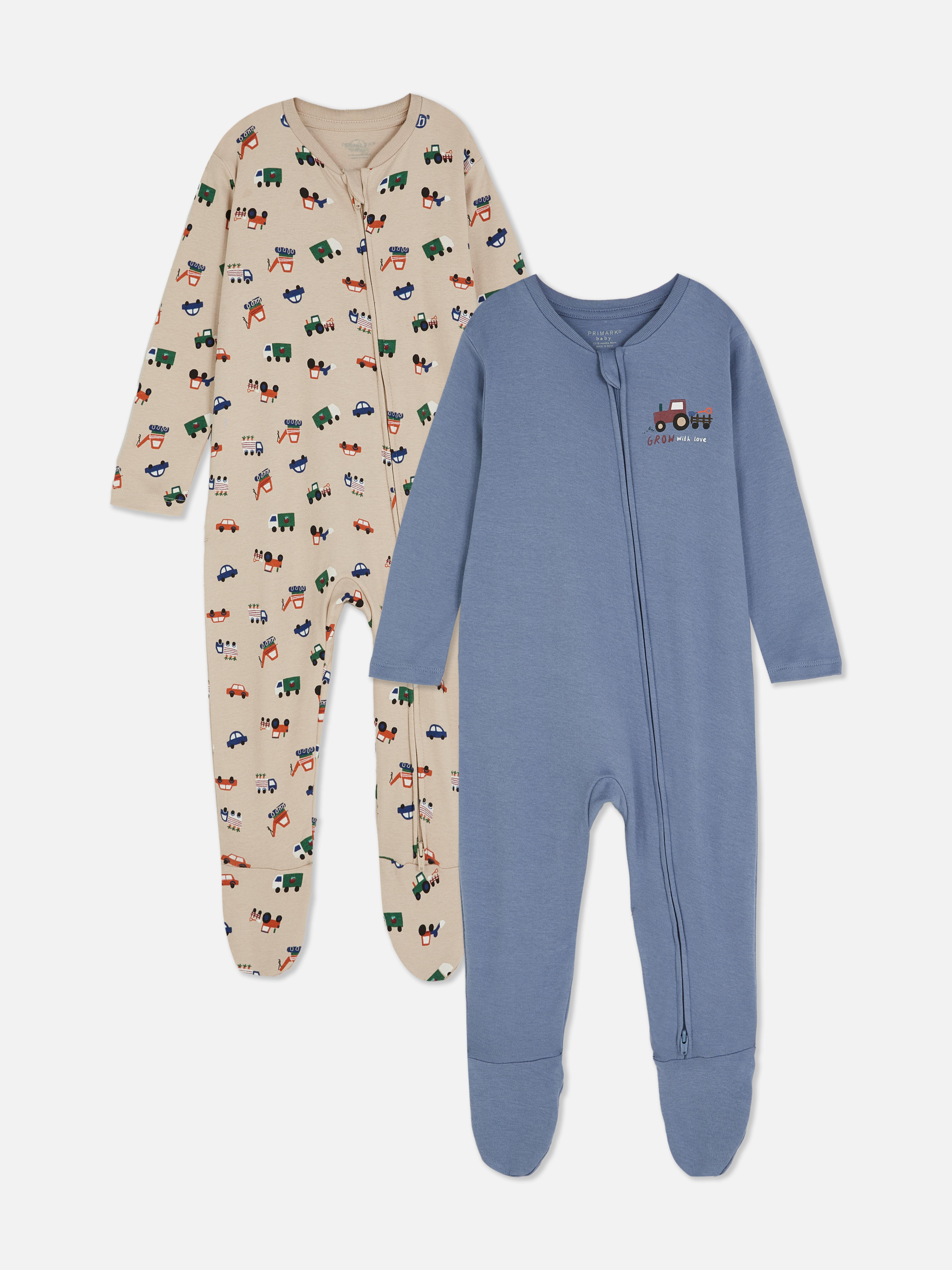 0-24mths | 2pk Zip-Up Sleepers