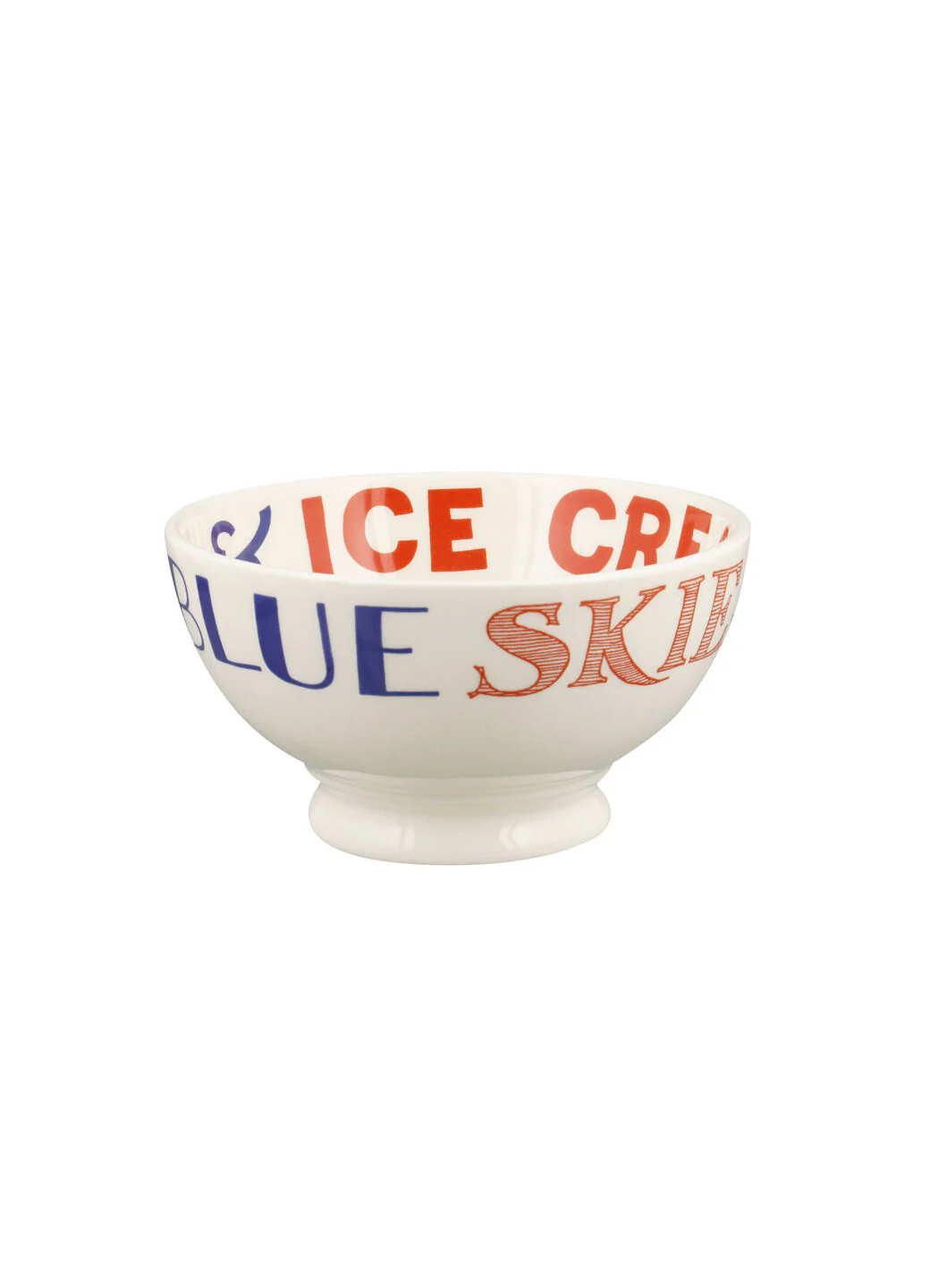 Red & Blue Toast French Bowl
