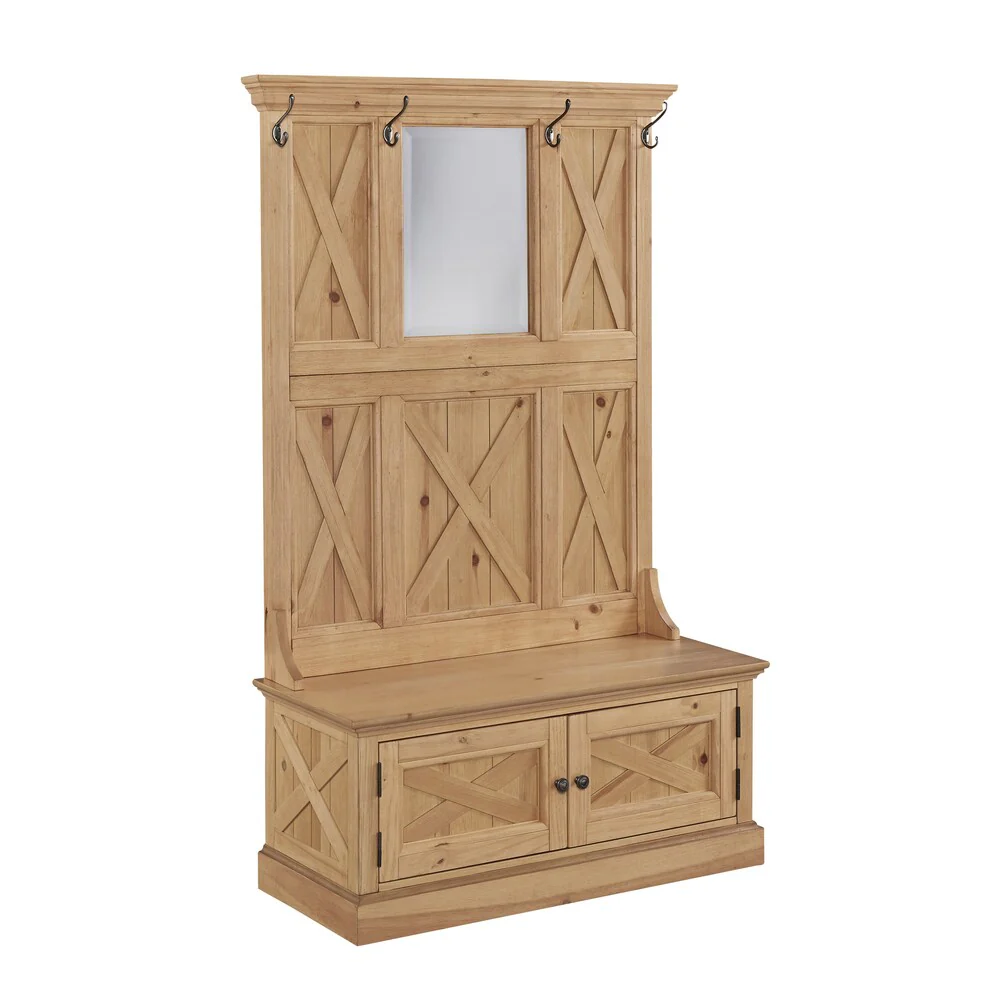 Country Lodge Hall Tree - Honey