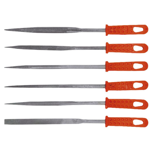 Pilniki iglaki do metalu, 6szt. Top Tools 06A025