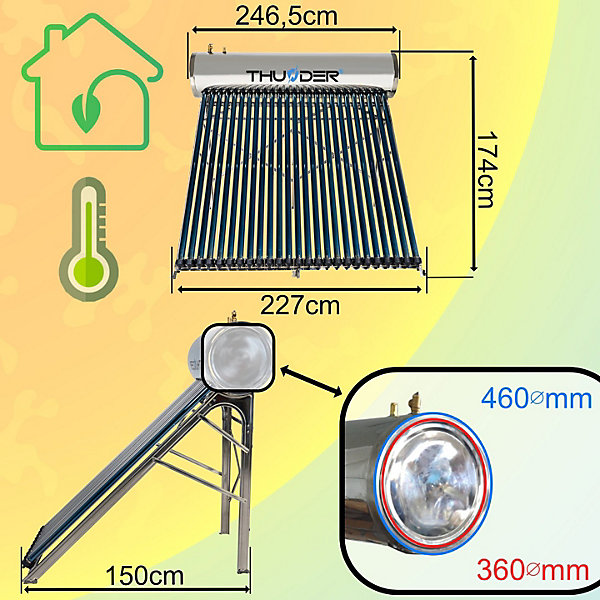 Collecteur pressurisé Thunder avec réservoir 300L 1 pièce.