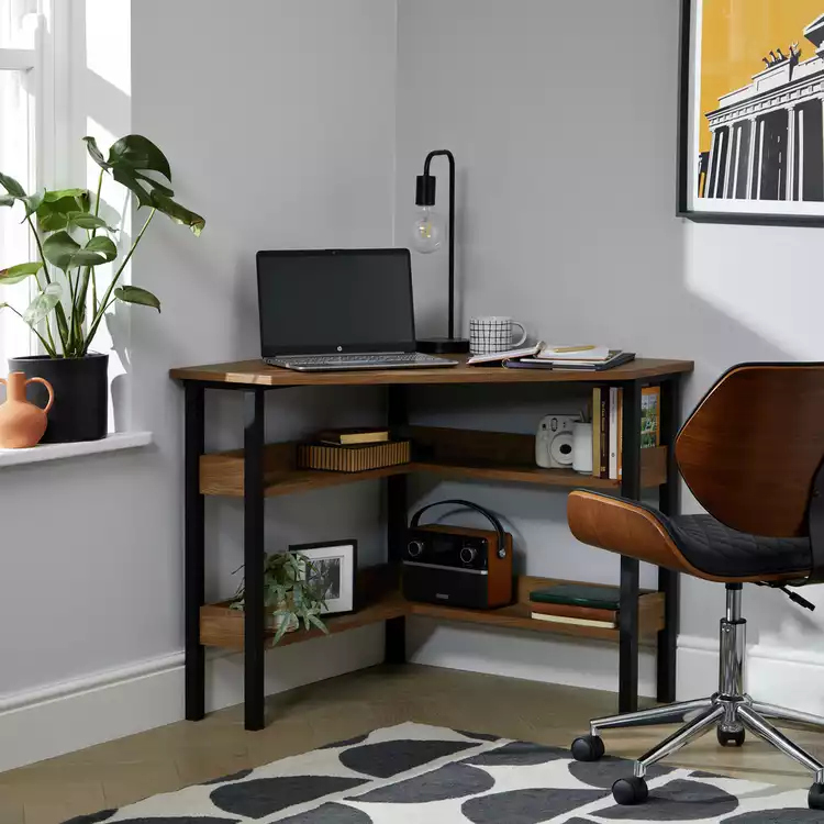 Habitat Nomad Corner Office Desk - Natural
