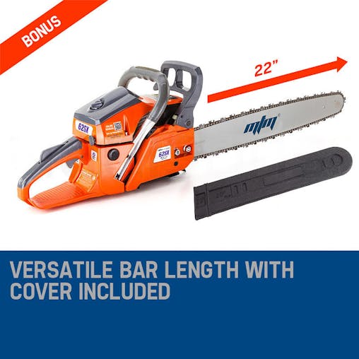 NNEMB Petrol Commercial Chainsaw 22 Bar E-Start Tree Pruning Chain Saw Top Handle