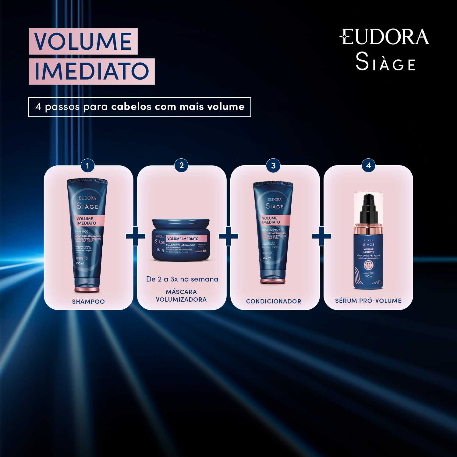 Máscara Capilar Siàge Volume Imediato 250g