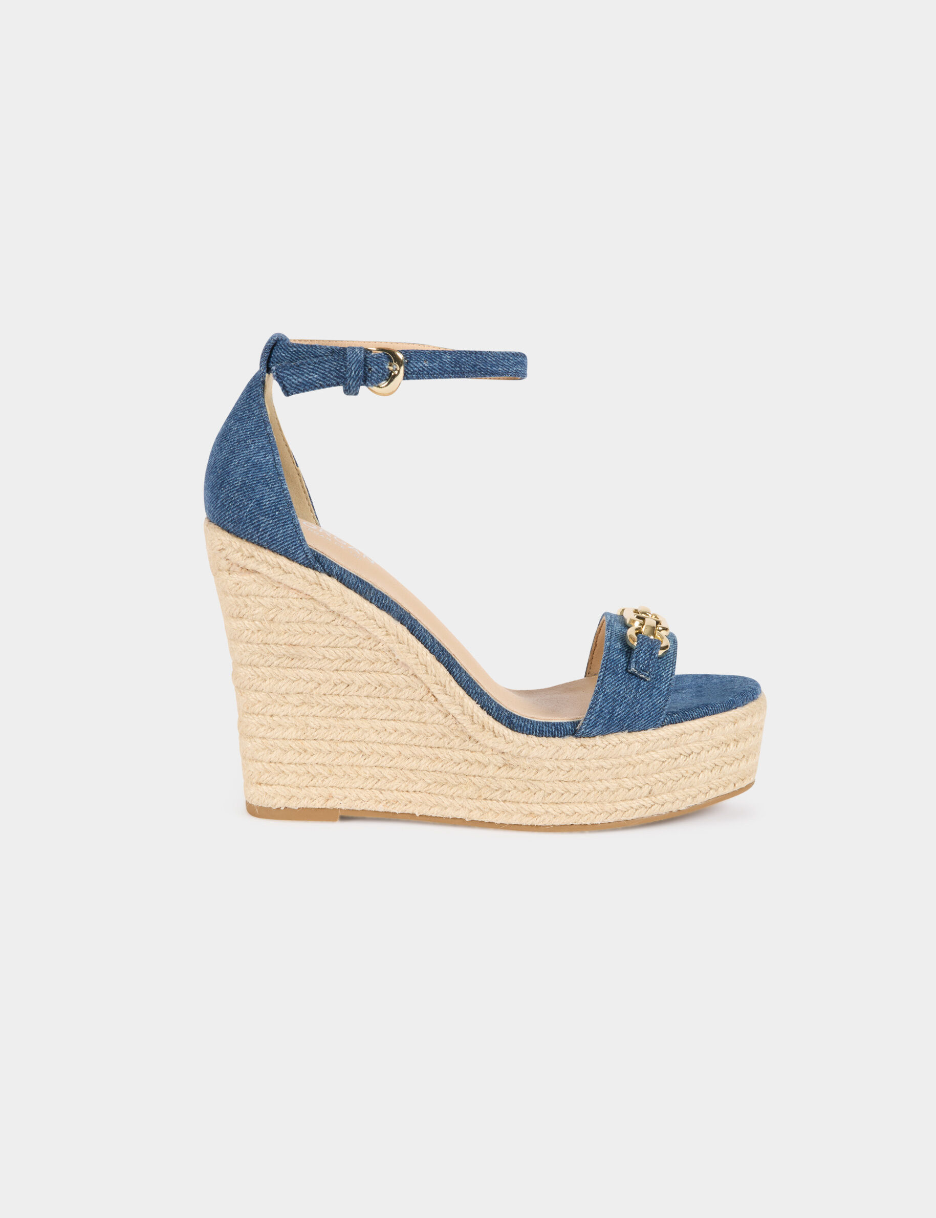 Wedge Heels Denim Stone Women