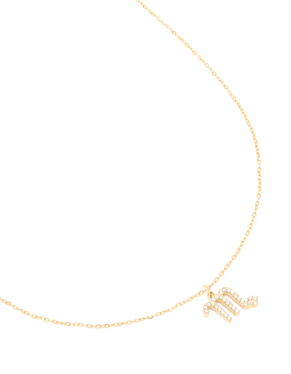 Waterproof Gold Plated Stainless Steel Cubic Zirconia Scorpio Necklace