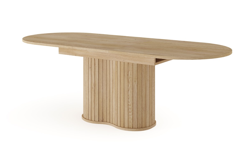 Dąb Cremona Stół Rozkładany 180-220cm Zaokrąglone boki Ls