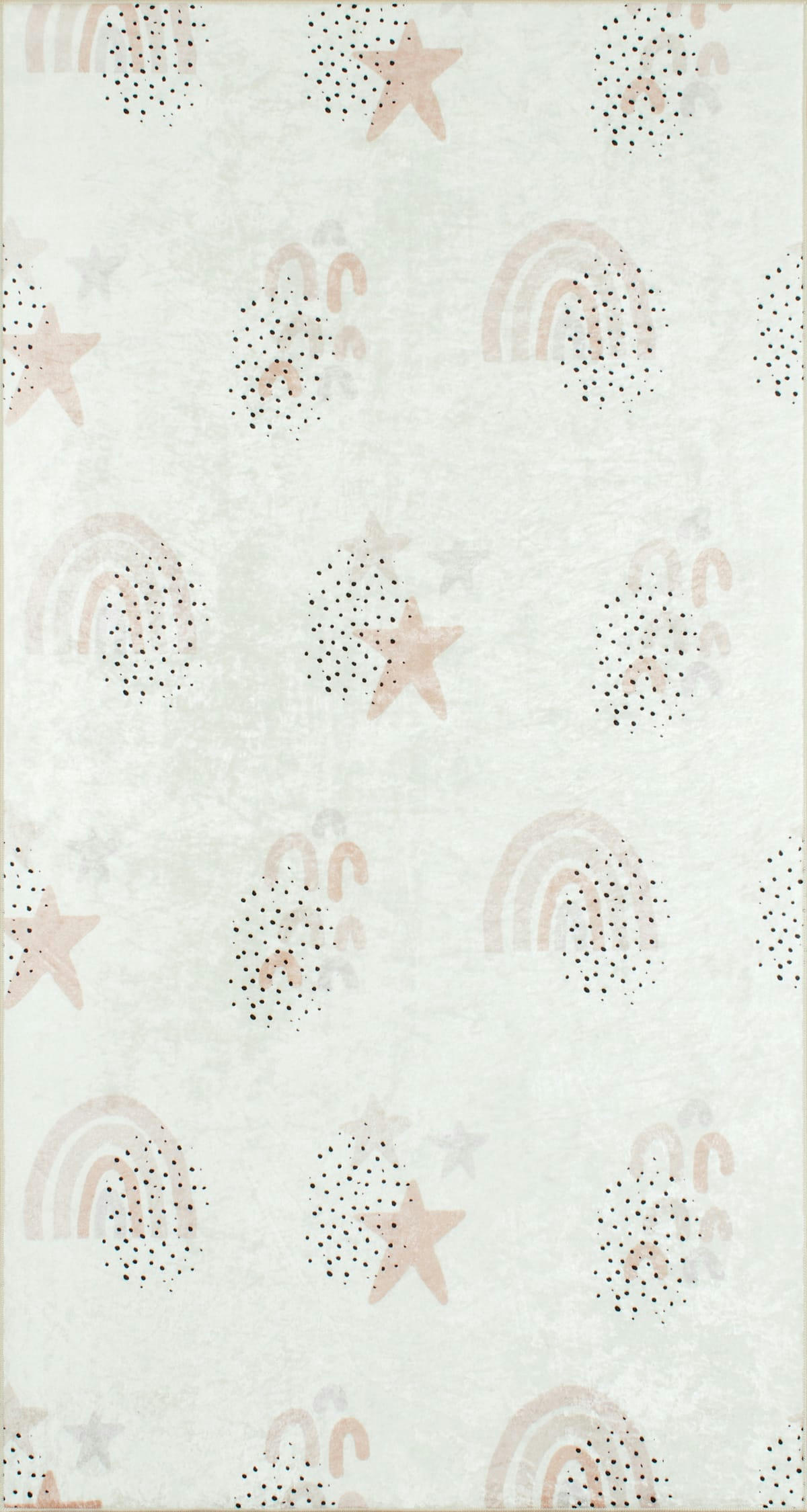 HAPPY - Tapis enfant ciel étoilé crème 80x150