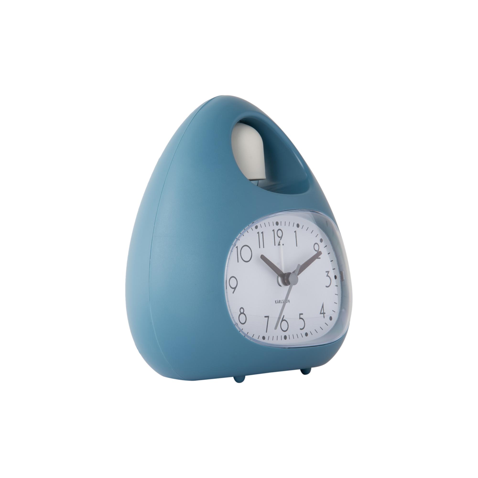 Karlsson wekker Blob Bell - blauw - 12x8x13.7cm