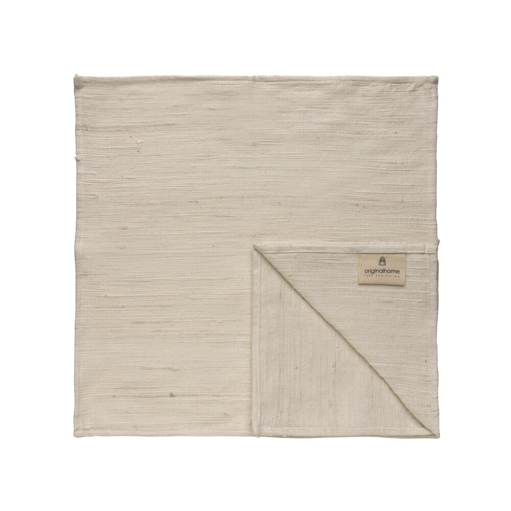 Originalhome Khadi Tafelservet Wit 4x (44x44 cm)
