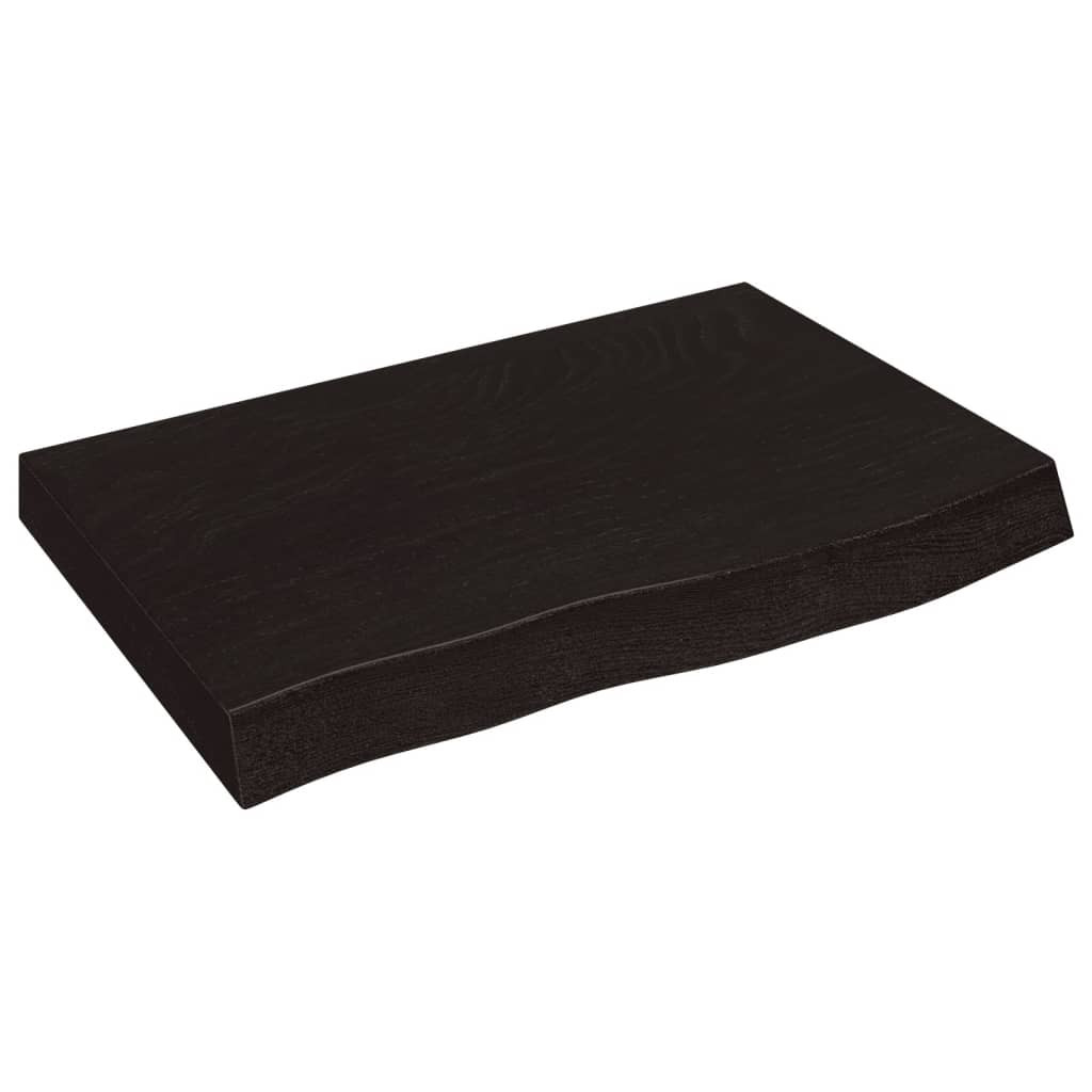 VidaXL Półka ciemnobrązowa 60x40x(2-6) cm