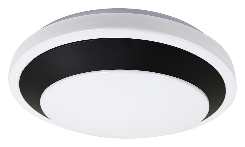 Plafon BARBORAokrągły czarno-biały LED 1x24W 38cm 2000lm IP20 Rabalux