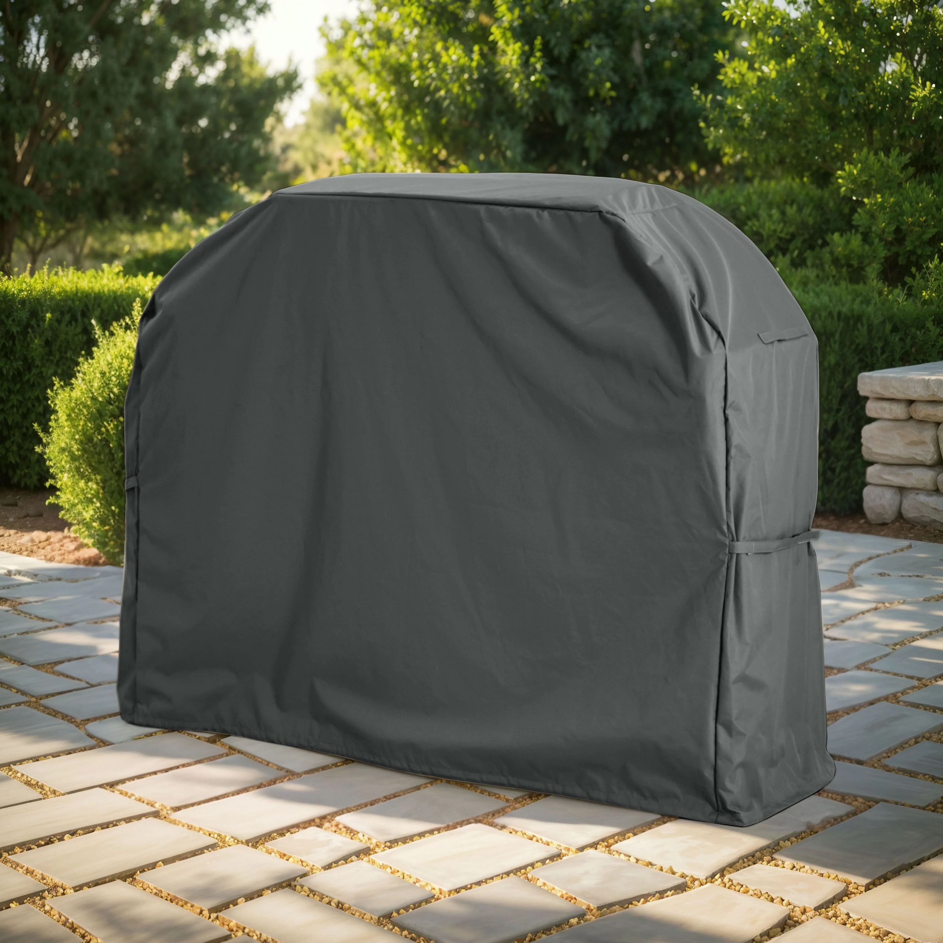 Christopher Knight Home - Apollo Heavy-Duty BBQ Grill Cover with Weather-Resistant Design for Outdoor Protection