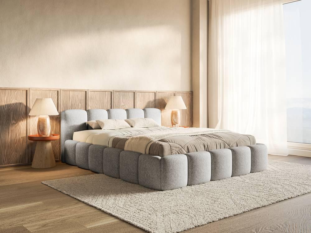 Bedframe Chloe laag 200 x 200 cm chenille