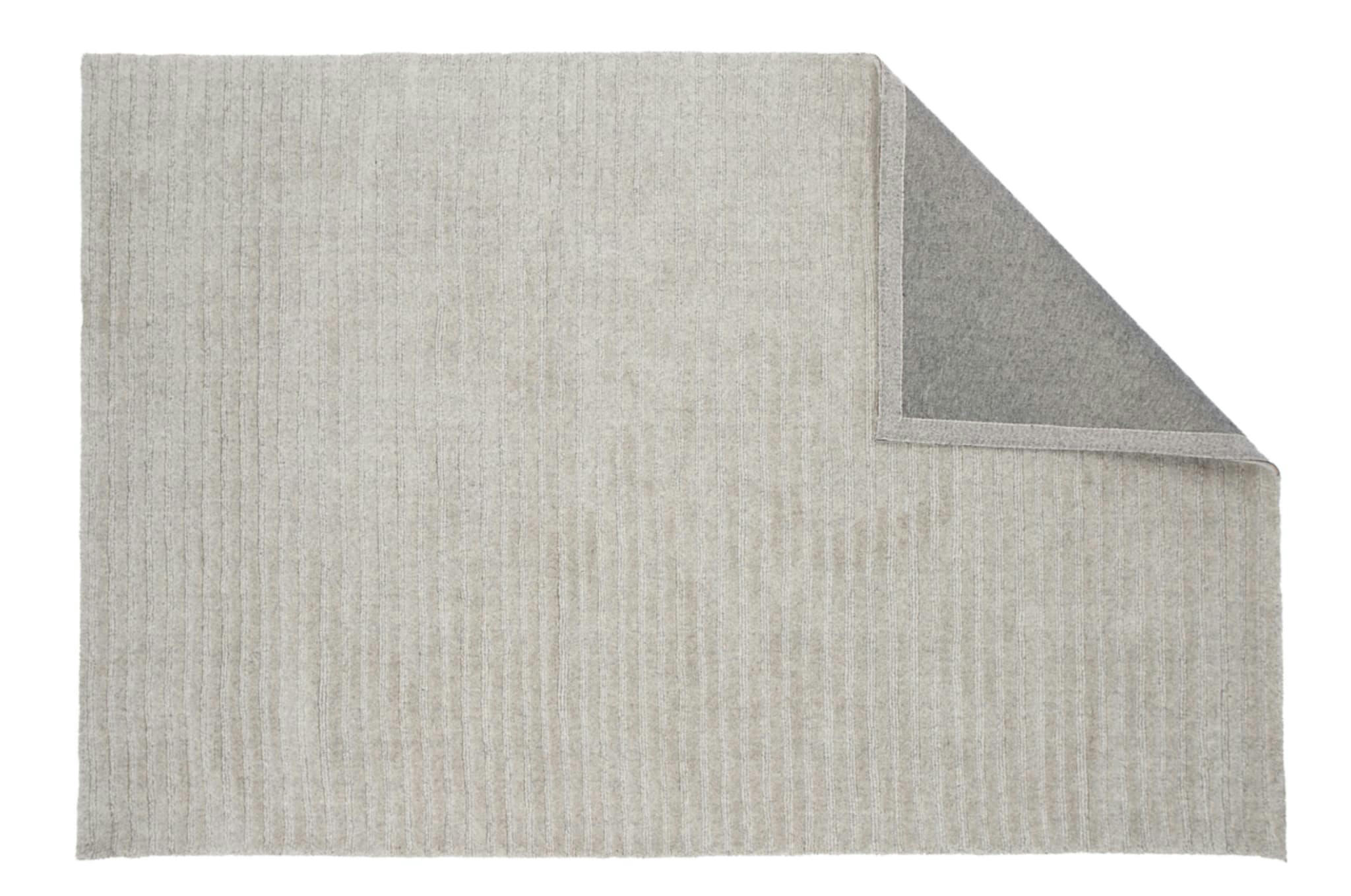 MATTHEW - Tapis en laine design scandinave Milton, gris clair – 200x300