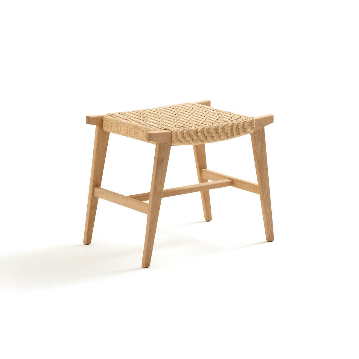 Tabouret chêne et tressage, Kioto