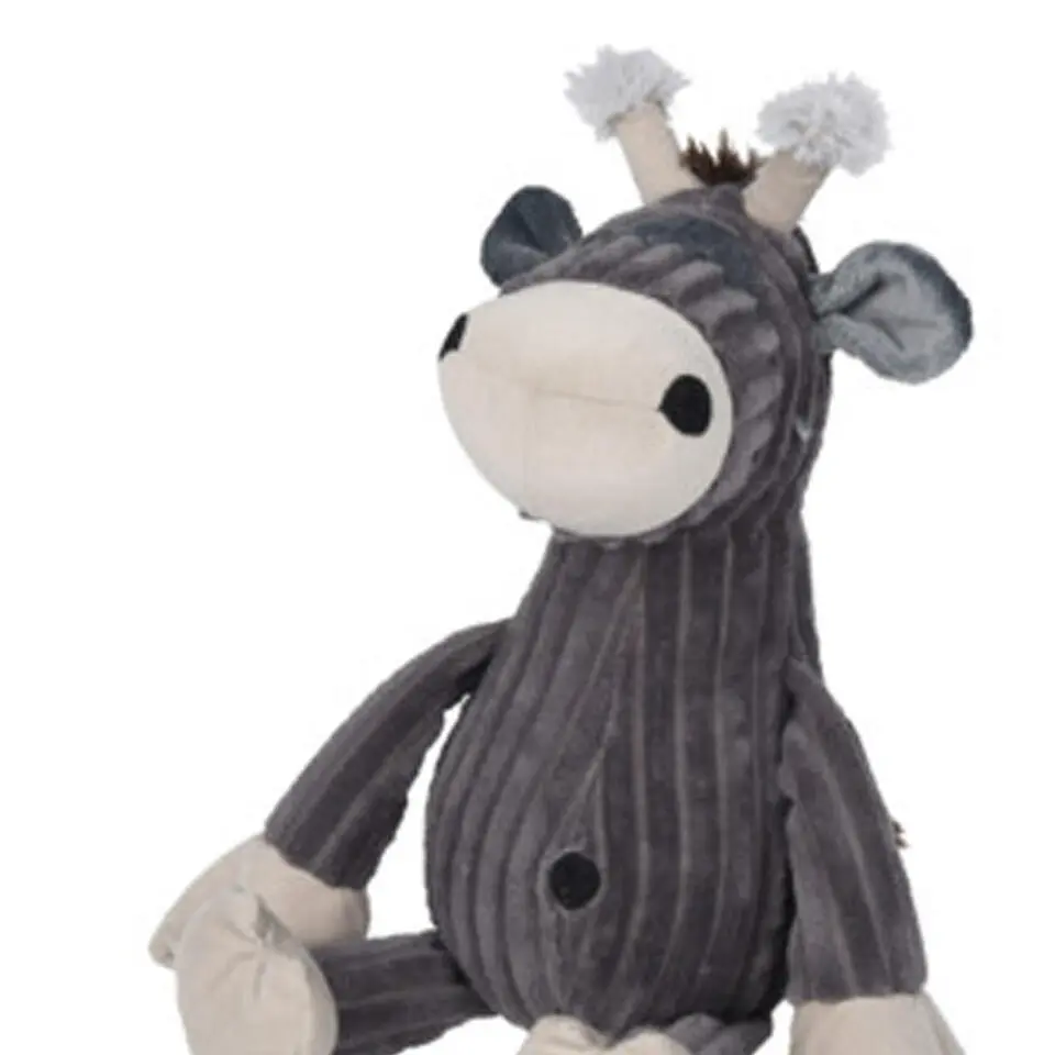 H&S Collection Deurstopper - giraf - grijs - 28x18x21 cm - dieren