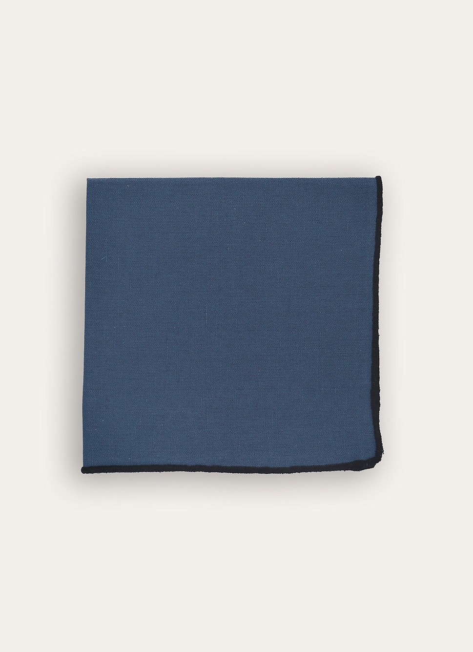 SERVIETTE DE TABLE UNI EN COTON ET LIN INDIGO