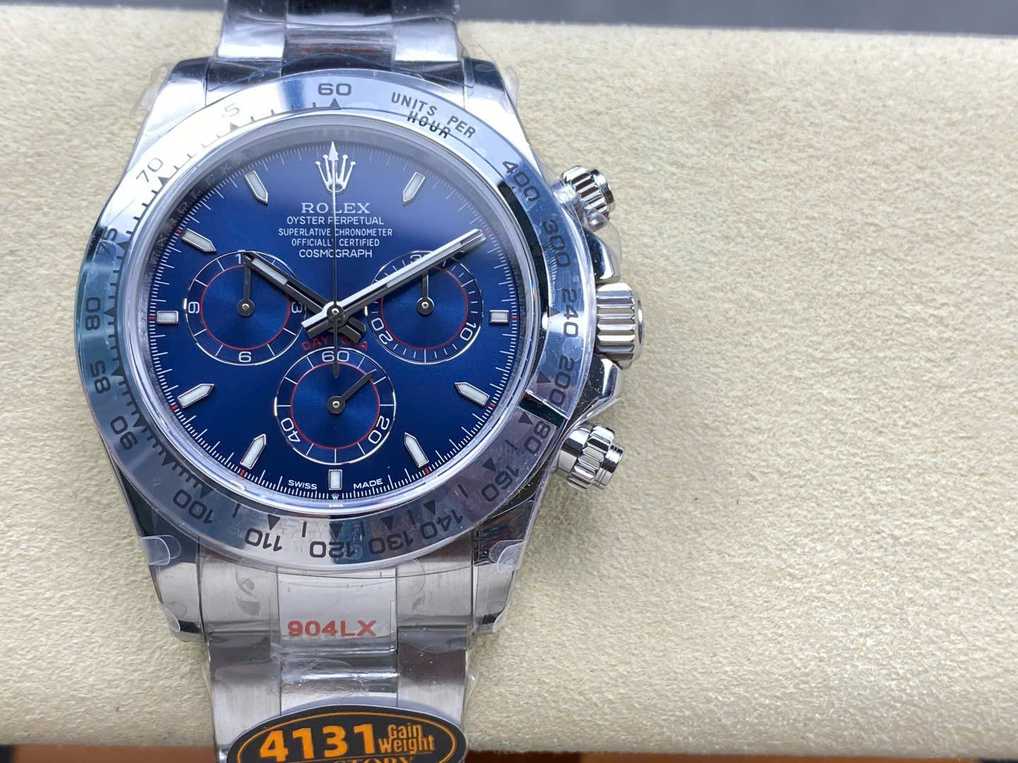 Rolex Daytona 126509 904L Steel Blue Dial 40mm Oyster Super Clone