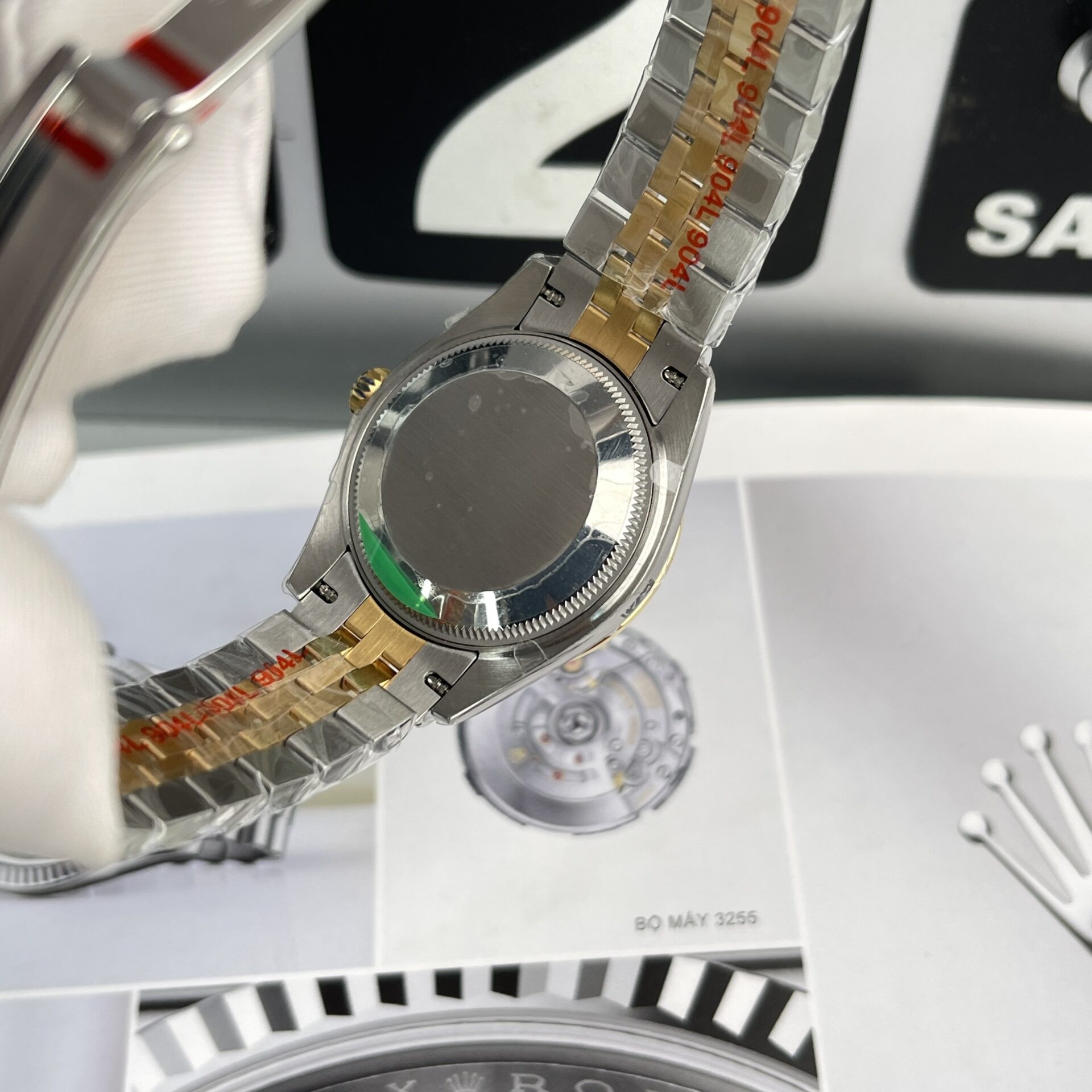 Rolex Datejust SS/YG Plated Champagne Dial CZ Diamonds 31mm Jub EWF Replica