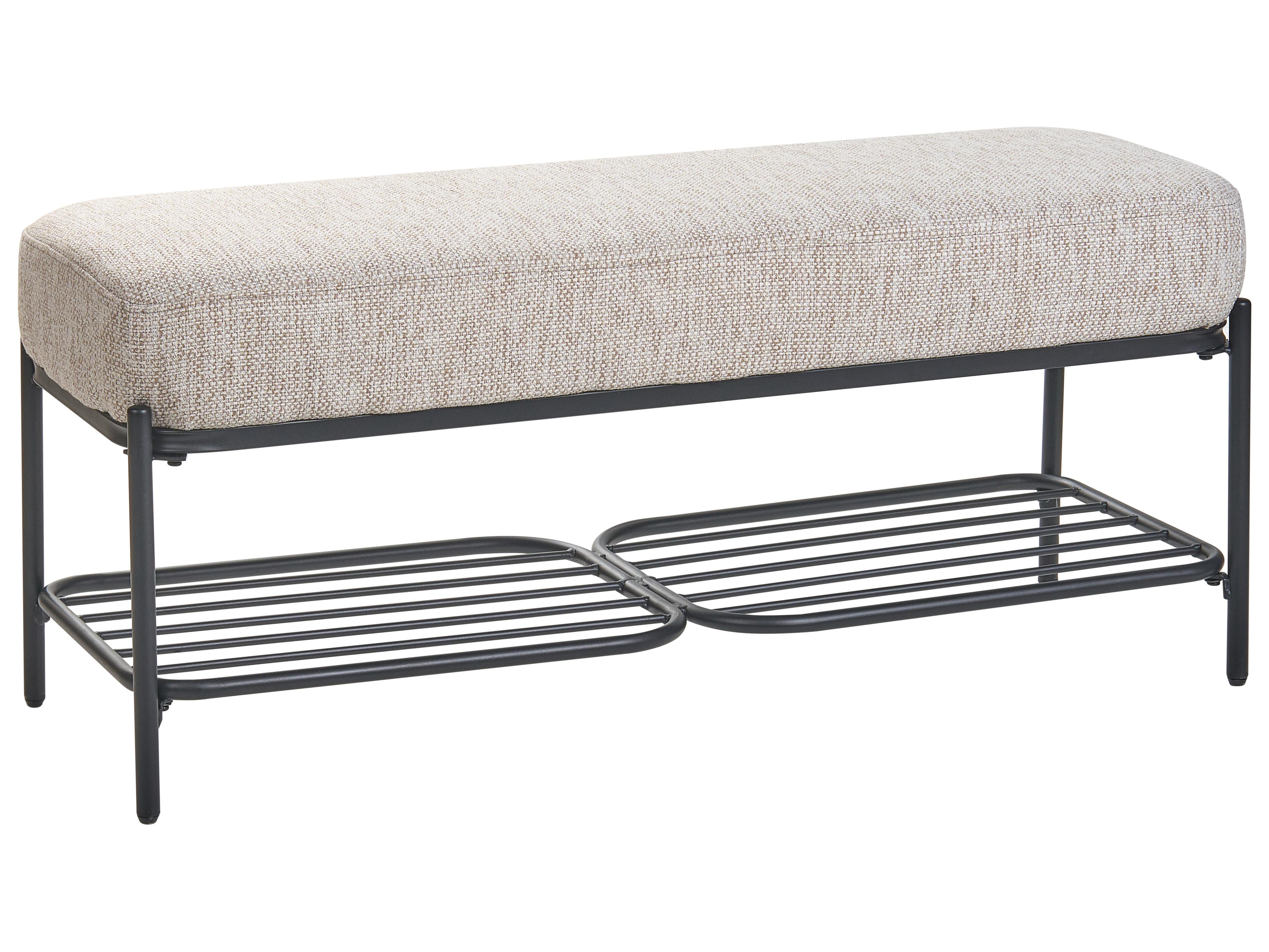 Shoe Bench TRUCKEE Fabric Beige
