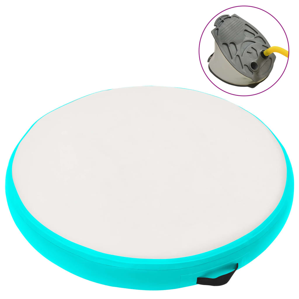VidaXL Mata gimnastyczna Zielony 100 x 100 x 10 cm PVC