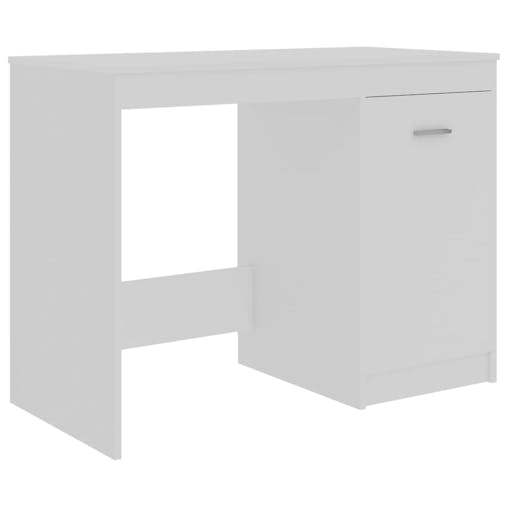 NNEVL Desk White 140x50x76 cm Engineered Wood