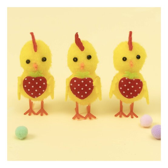Yellow Chicks with Strawberries 3 Pack