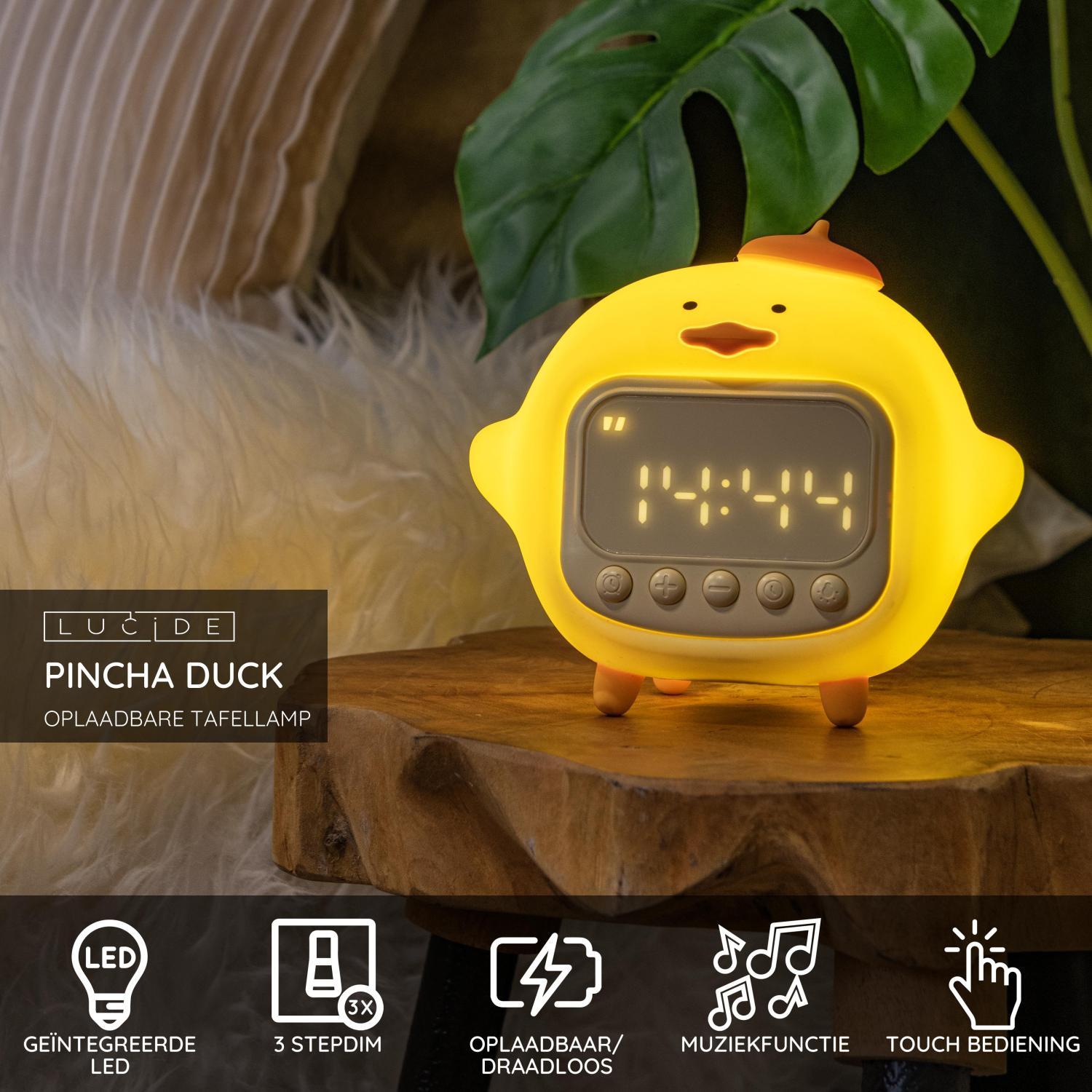 Lucide PINCHA DUCK Tafellamp - Geel
