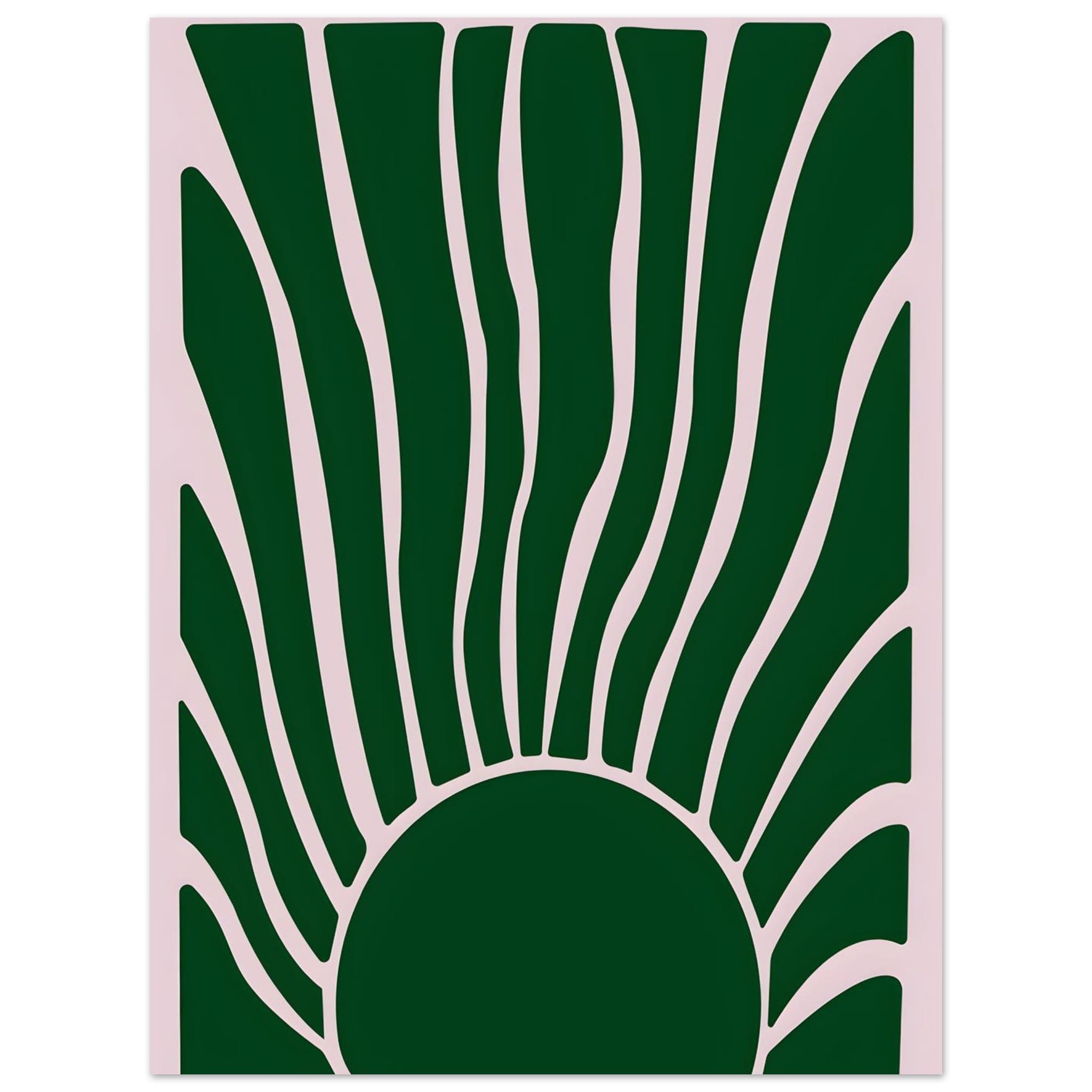 Artfulprints Poster Matisse – Flora flow  - 30x40 cm - Donkergroen