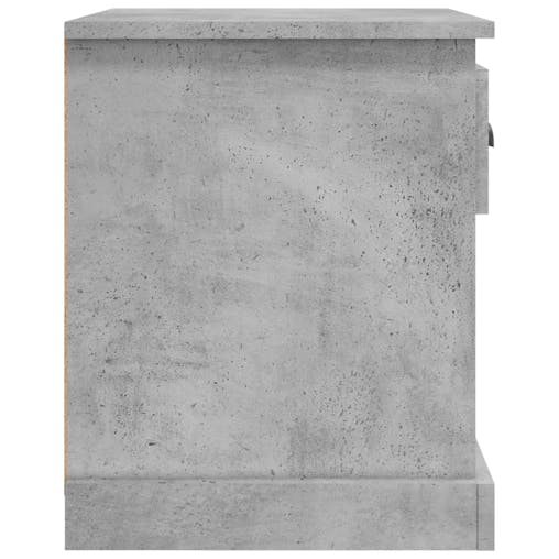 NNEVL Bedside Cabinet Concrete Grey 39x39x47.5 cm Engineered Wood